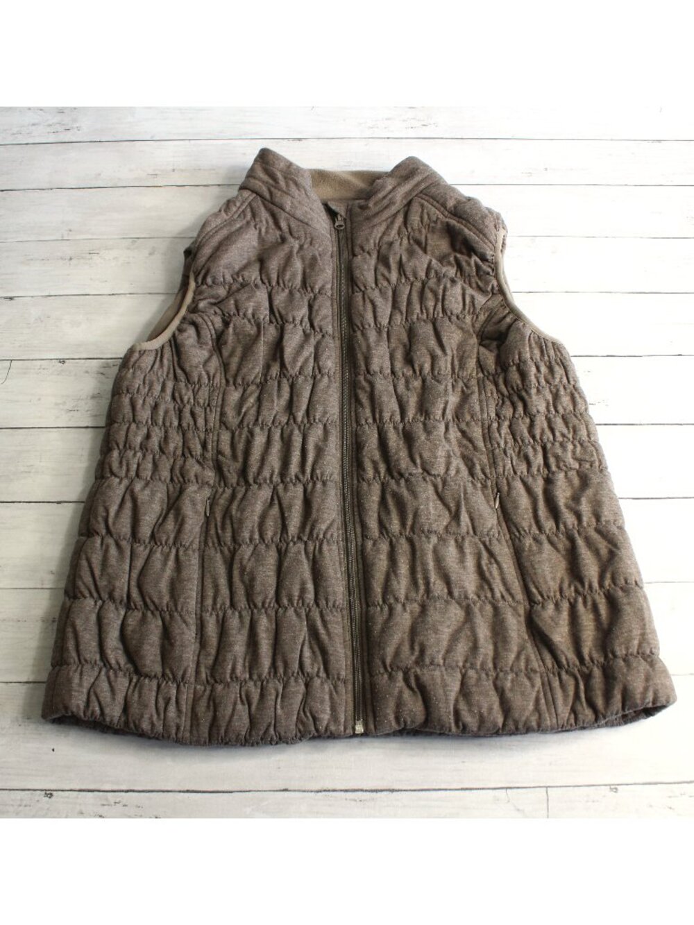 Cato Women's Sleeveless Puffer Jacket Vest Size  XL Brown
